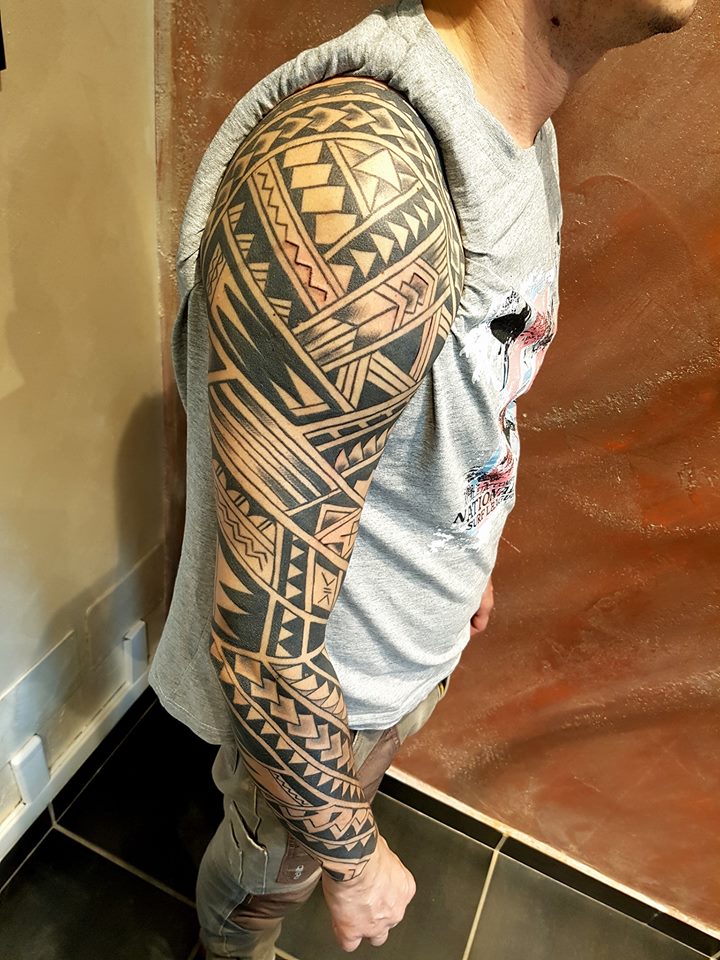 Polinéz tetoválás a Pinker Tattoo galériából